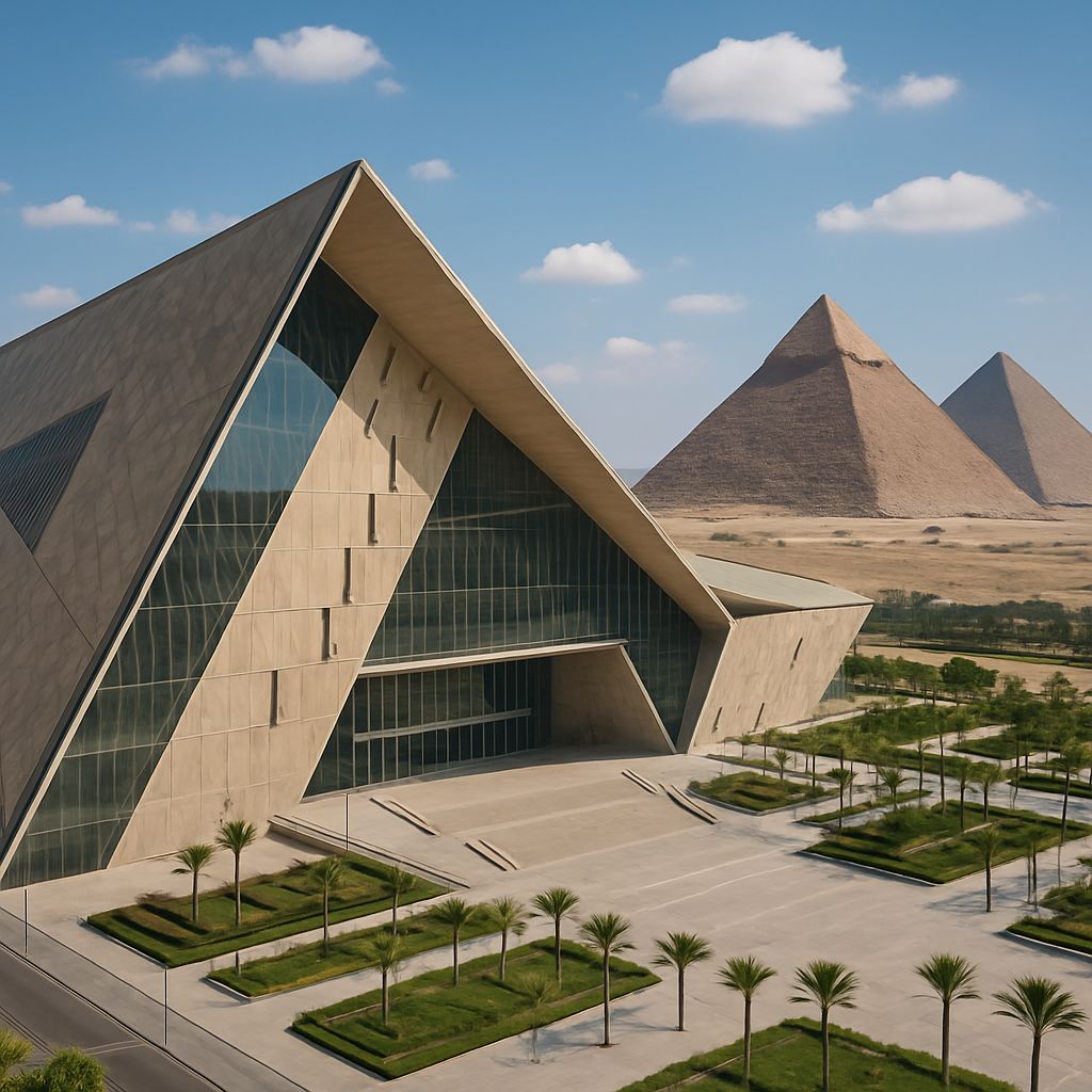 المتحف المصري الكبير والأهرامات